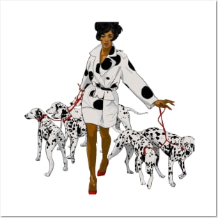 Naomi Campbell and Dalmatians Posters and Art